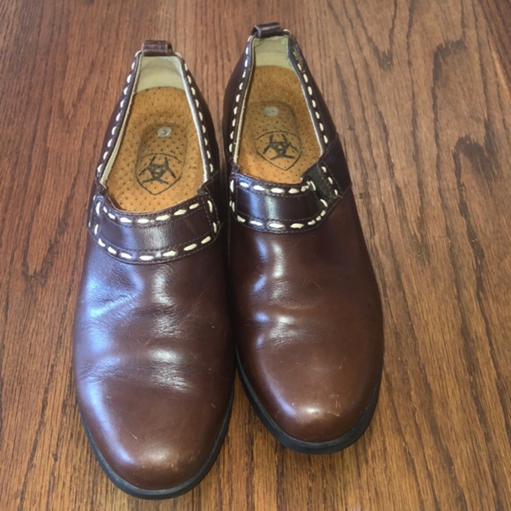 Ariat Leather Brown Booty Slip On 52320 Size 8 EUC. Great for a RODEO/date night